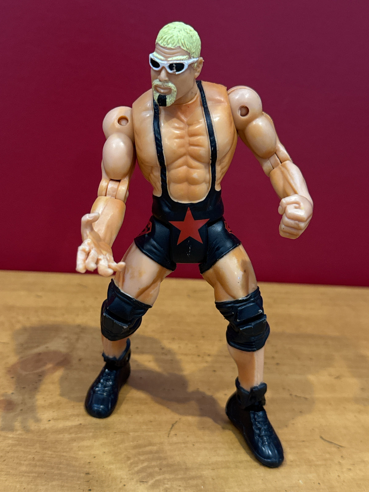 1999 ToyBiz WCW NWO Ring Fighters Big Poppa Pump Scott Steiner Action Figure 6" Tall