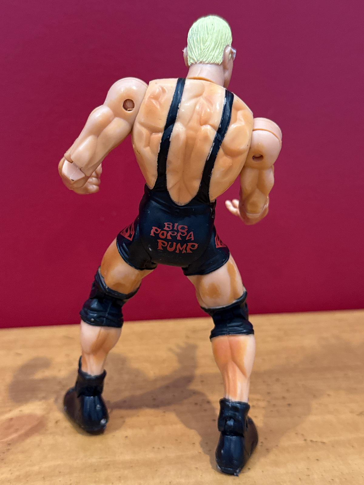1999 ToyBiz WCW NWO Ring Fighters Big Poppa Pump Scott Steiner Action Figure 6" Tall