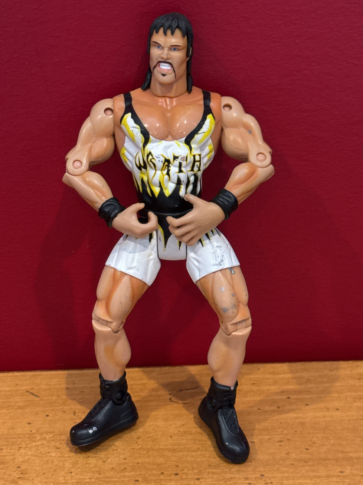 WCW Wrath Bruisers Series Wrestling Action Figure ToyBiz WWE Adam Bomb 7" Tall