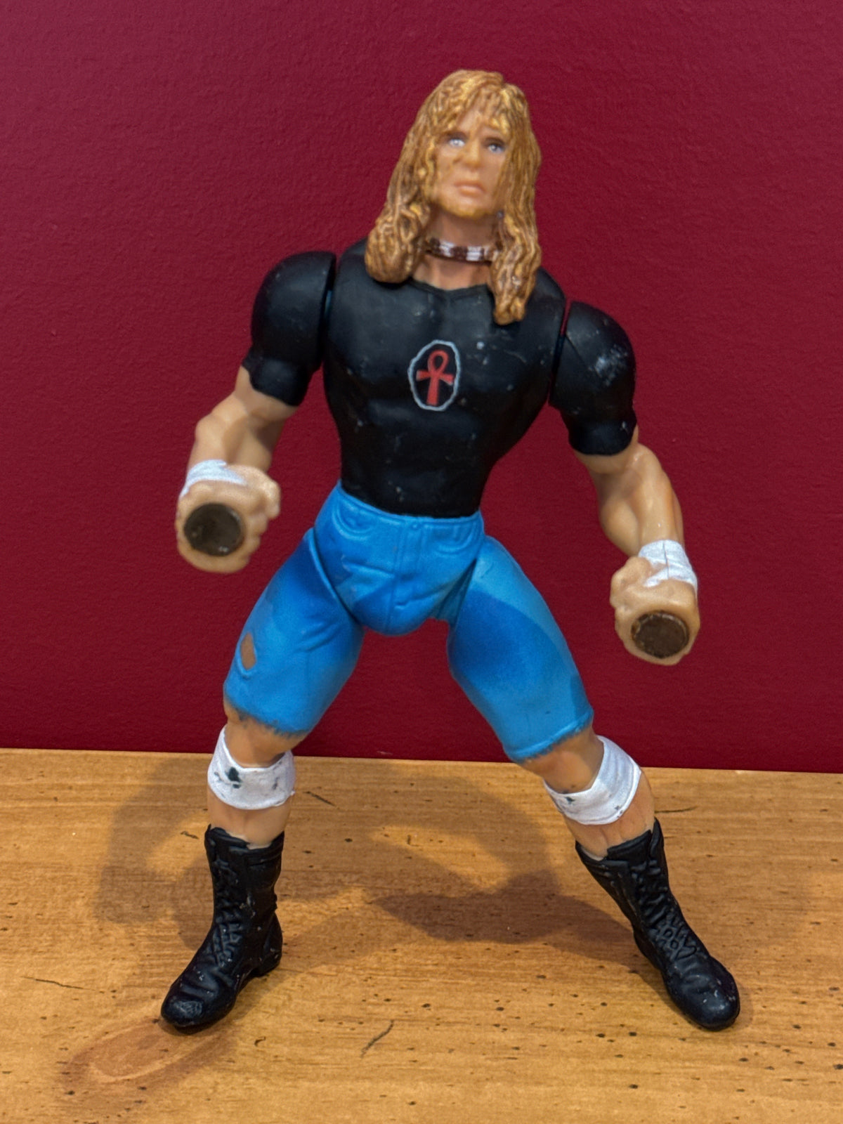 WCW Raven Grip N Flip Loose Wrestling Action Figure ToyBiz 6.5" Tall