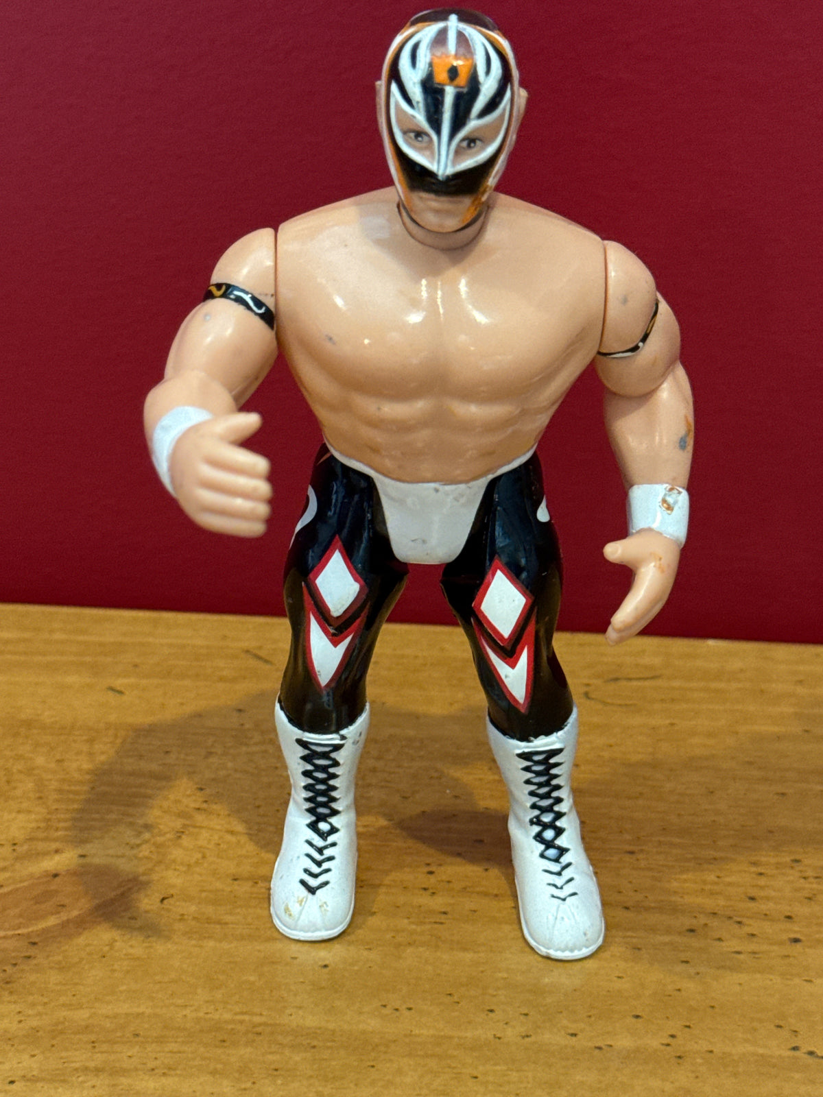 WCW Rey Mysterio Super Kick 1998 Wrestling Action Figure San Francisco Toymakers 5" Tall