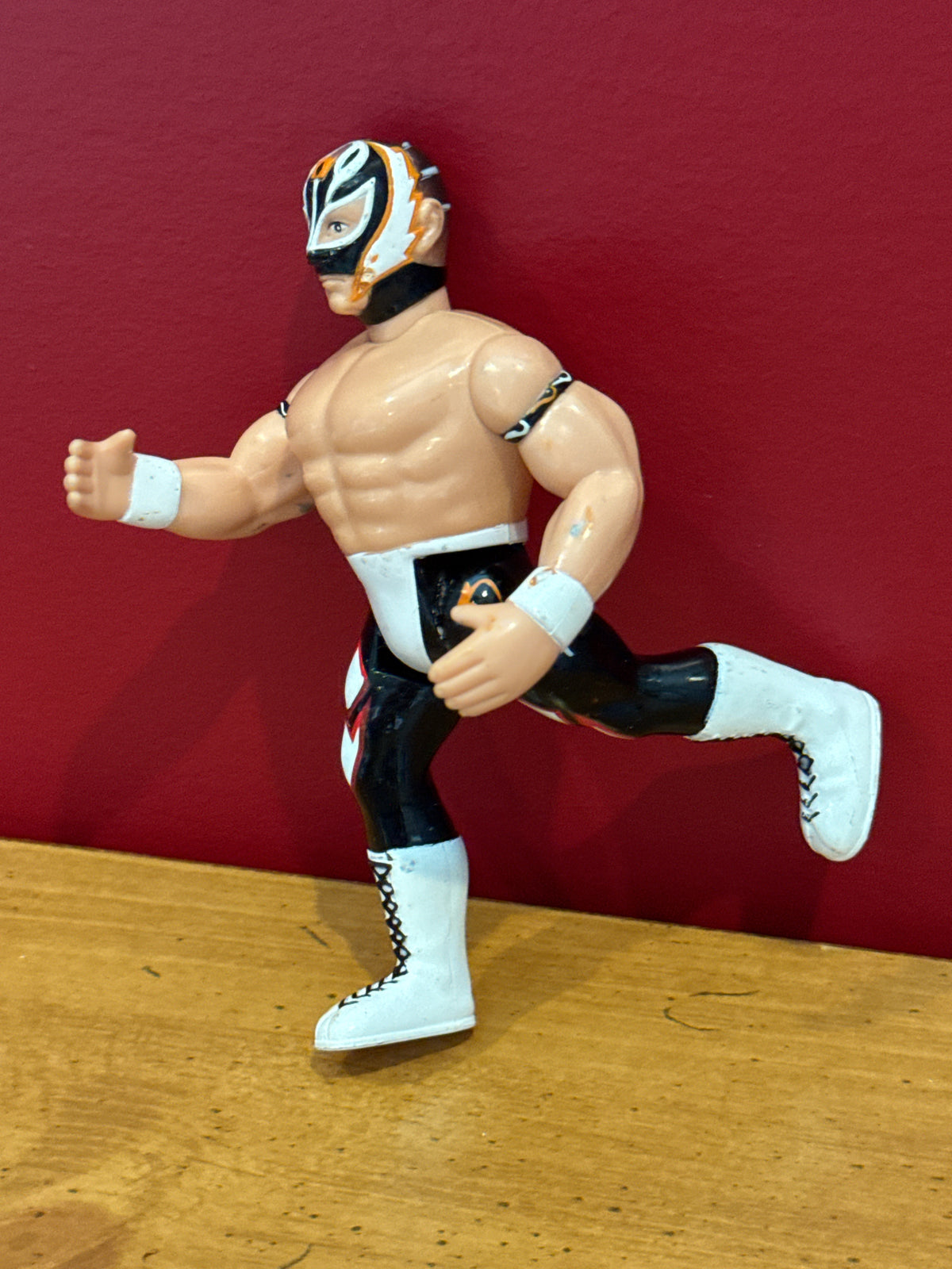 WCW Rey Mysterio Super Kick 1998 Wrestling Action Figure San Francisco Toymakers 5" Tall