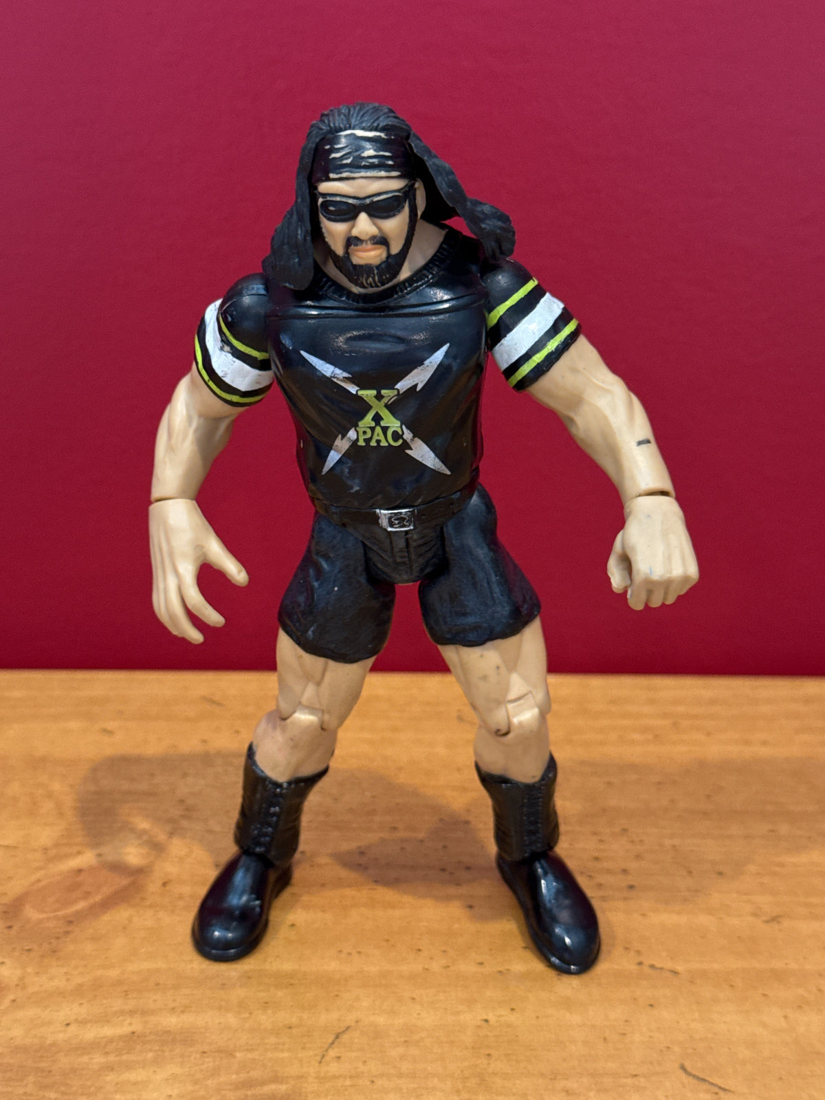 X-Pac WWE Jakks Pacific 1999 Titan Tron Live Wrestling Action Figure 6.5" Tall