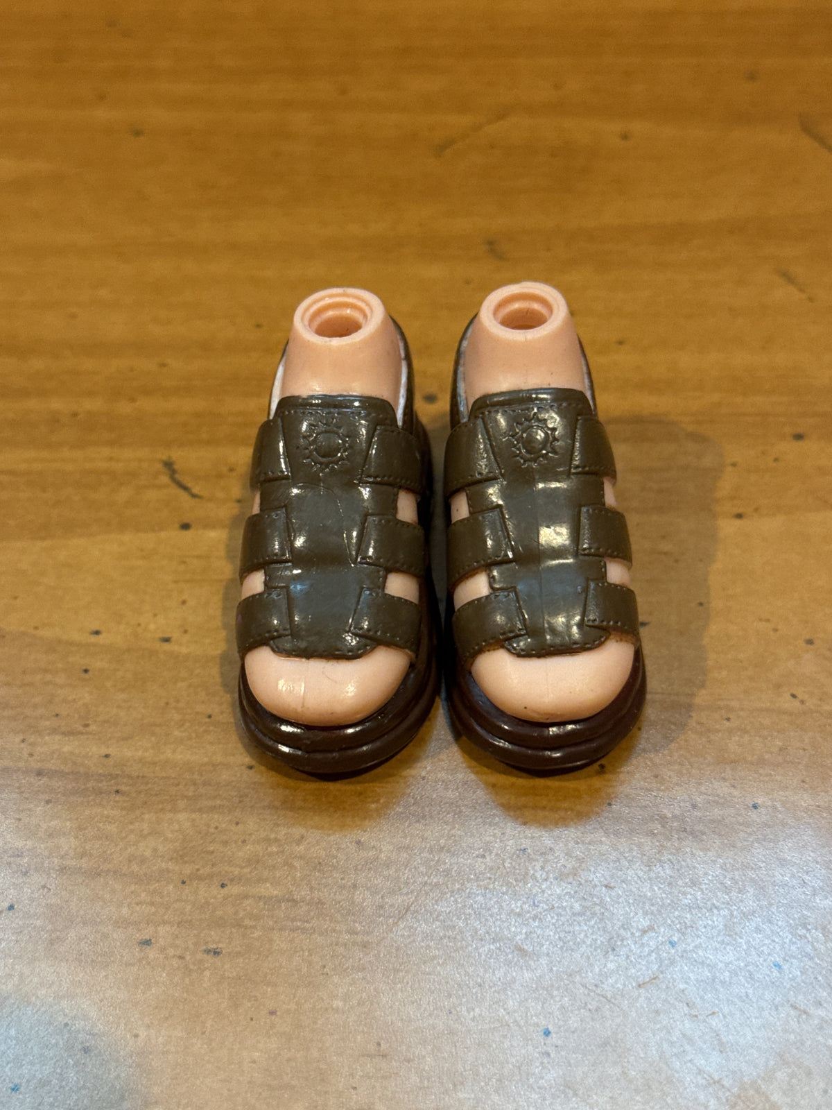 Bratz Dolls Boys Gladiator Sandals Brown Replacement Shoes One Pair
