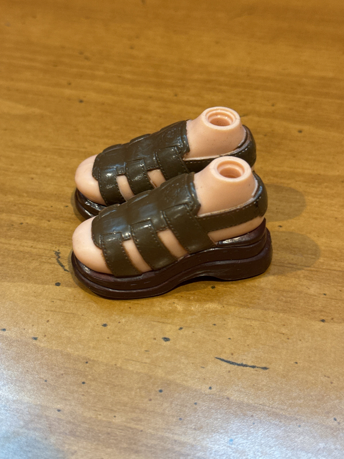 Bratz Dolls Boys Gladiator Sandals Brown Replacement Shoes One Pair