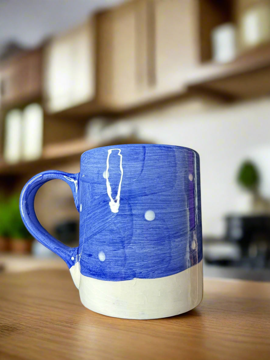 Cooks Club Blizzard & Company Snowflake Coffee Cup Mug 3 7/8" Tall