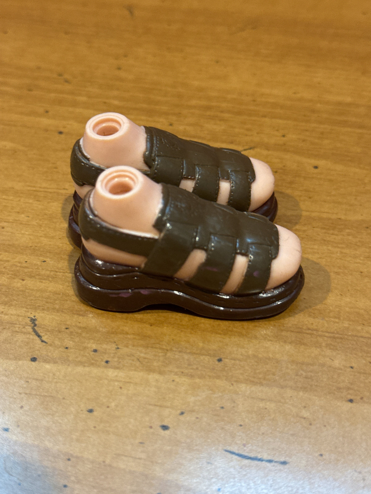 Bratz Dolls Boys Gladiator Sandals Brown Replacement Shoes One Pair