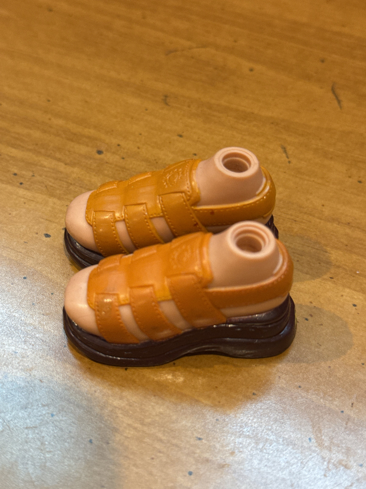 Bratz Dolls Gold Sandals Replacement Shoes One Pair
