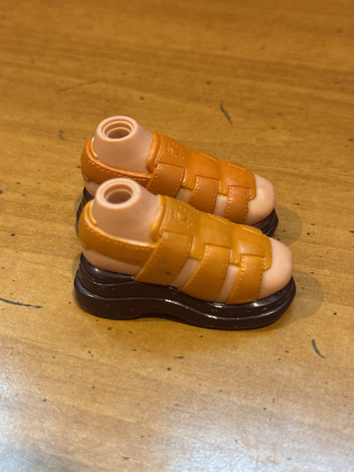 Bratz Dolls Gold Sandals Replacement Shoes One Pair