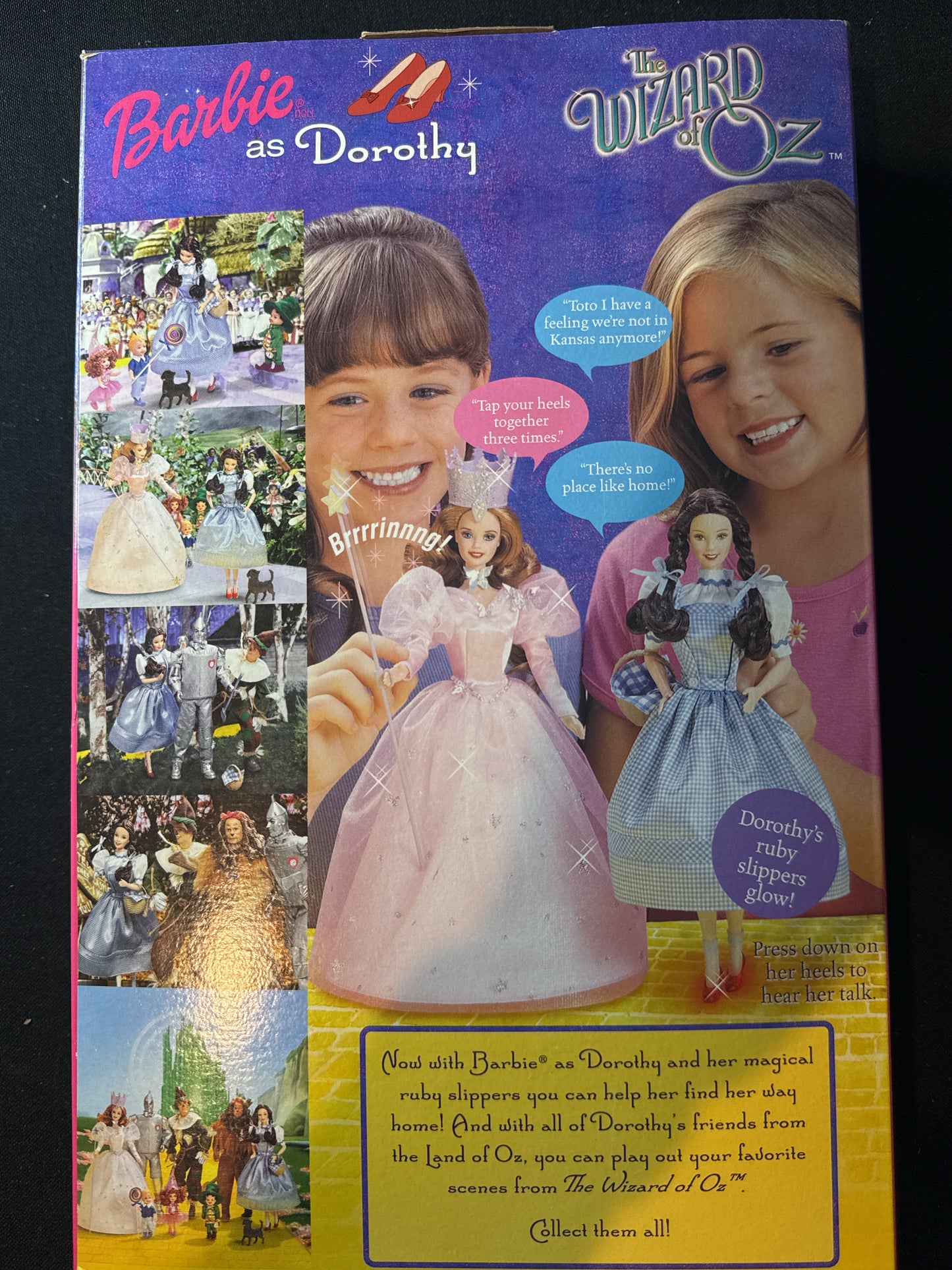Vintage 1999 Barbie as Dorothy From the Wizard of Oz Collection New in Box Slippers Llight up