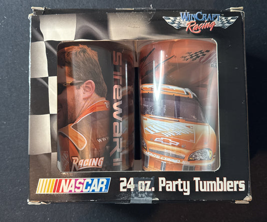 Pair of 24oz Tony Stewart Home Depot Nascar Tumblers Wincraft Racing New in Box