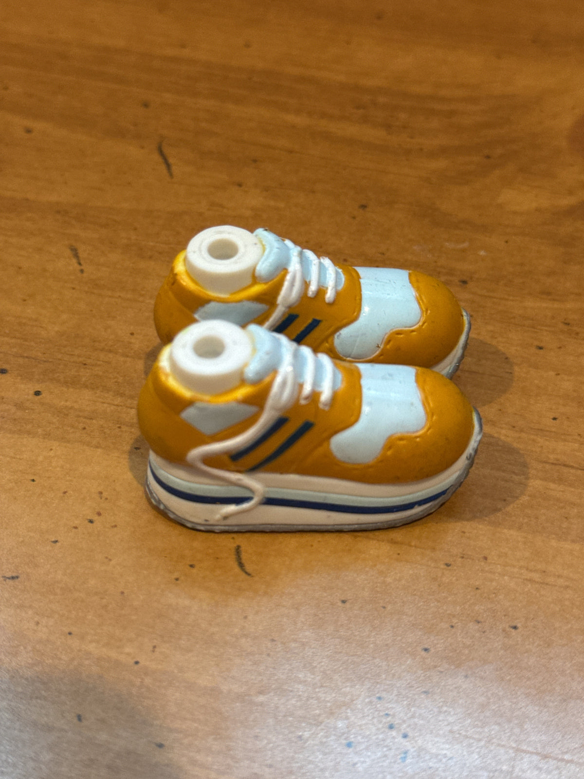 Bratz Dolls Tan Blue Sneakers Replacement Shoes One Pair