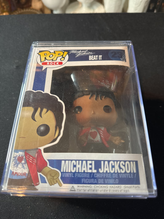 Funko Pop! Michael Jackson Beat It Vinyl Figure #23 In Hard Protective Case