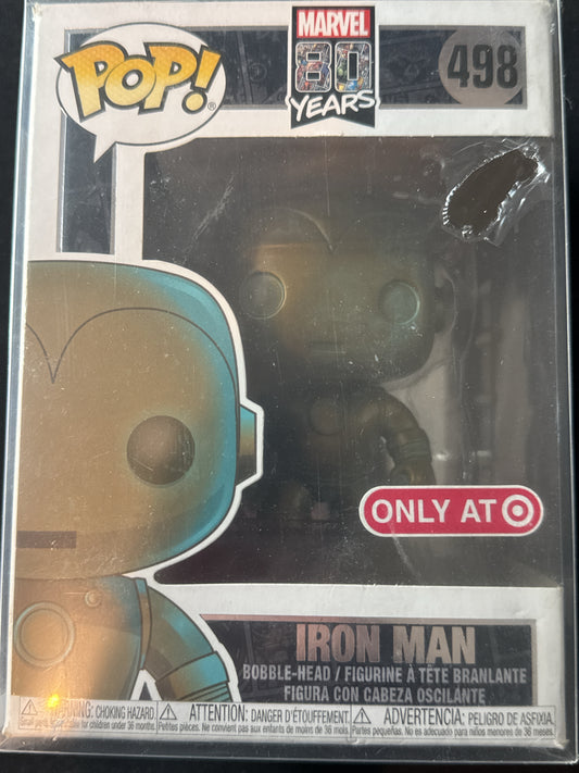 Funko Pop! Marvel #498 Iron Man Bobble Head Target Exclusive Soft Protective Case NIB