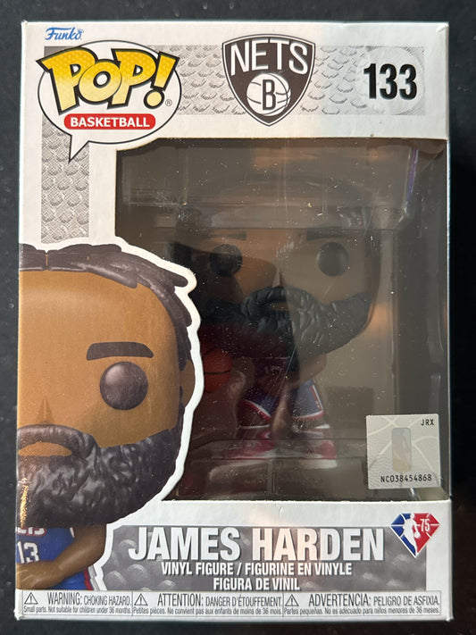 Funko Pop! Basketball Nets #133 James Harden Vinyl Figure New in Box