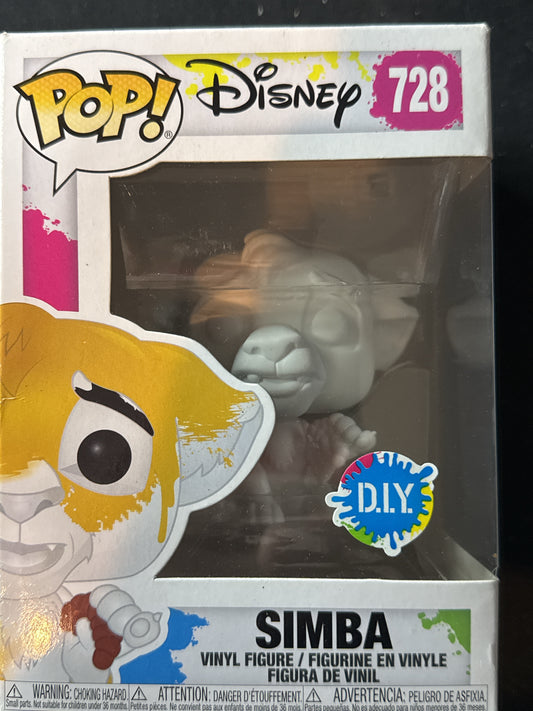 Funko Pop! Disney #728 D.I.Y. Simba Vinyl Figure New in Box