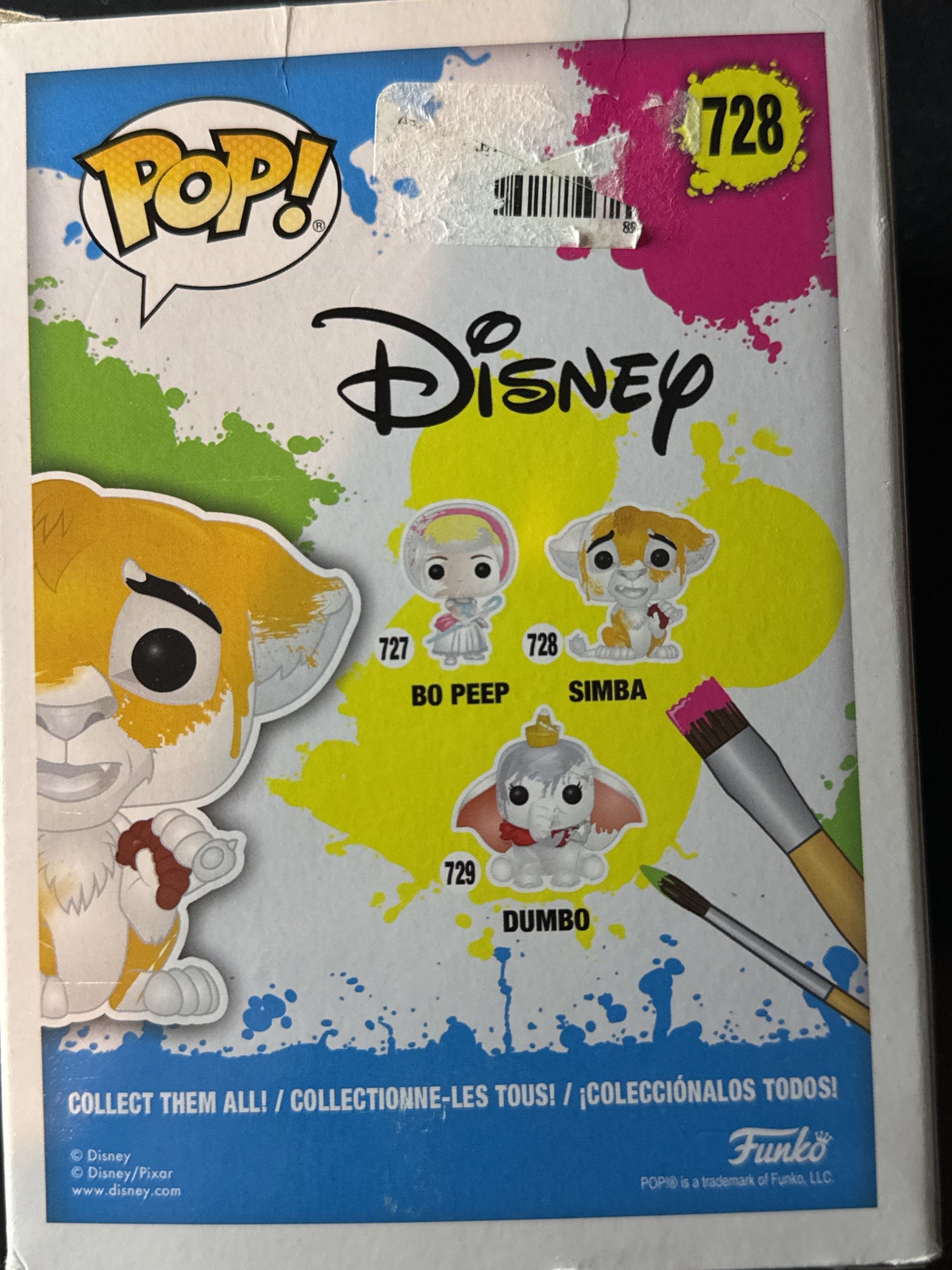 Funko Pop! Disney #728 D.I.Y. Simba Vinyl Figure New in Box