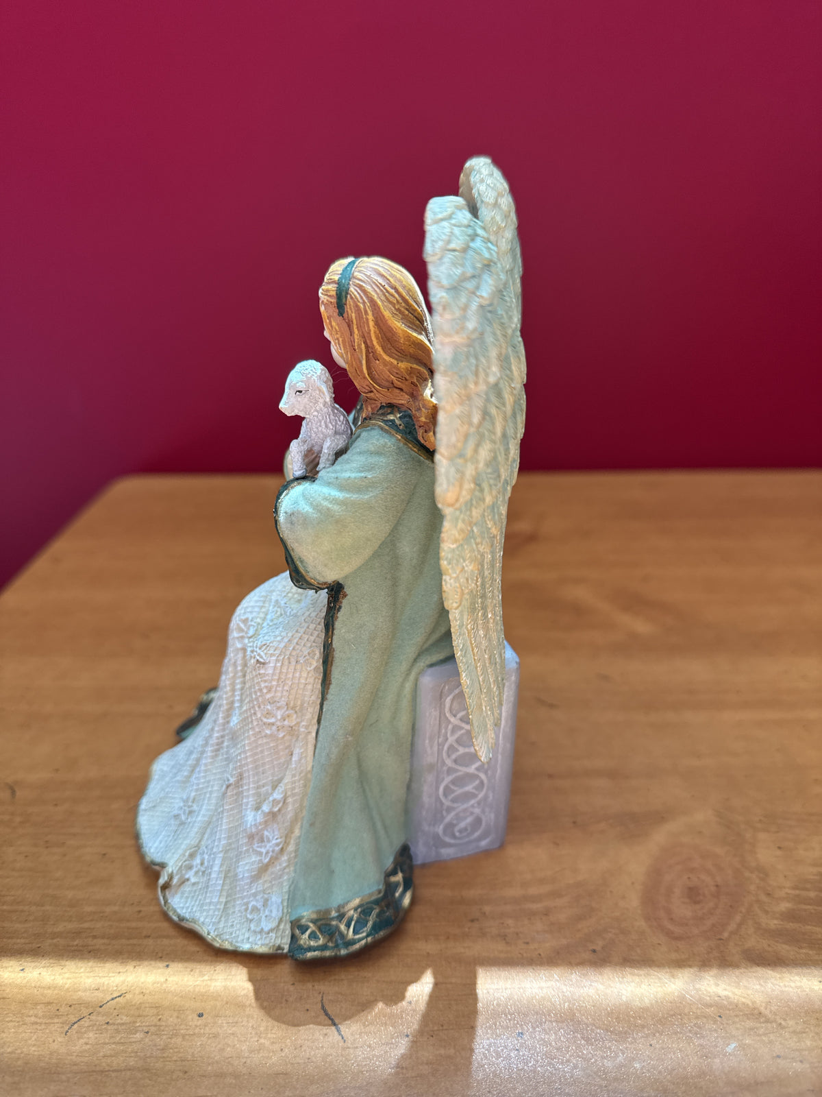 Hamilton Collection Emerald Isle Angel Figurine May You Have Peace In Your Heart 6.5" Tall