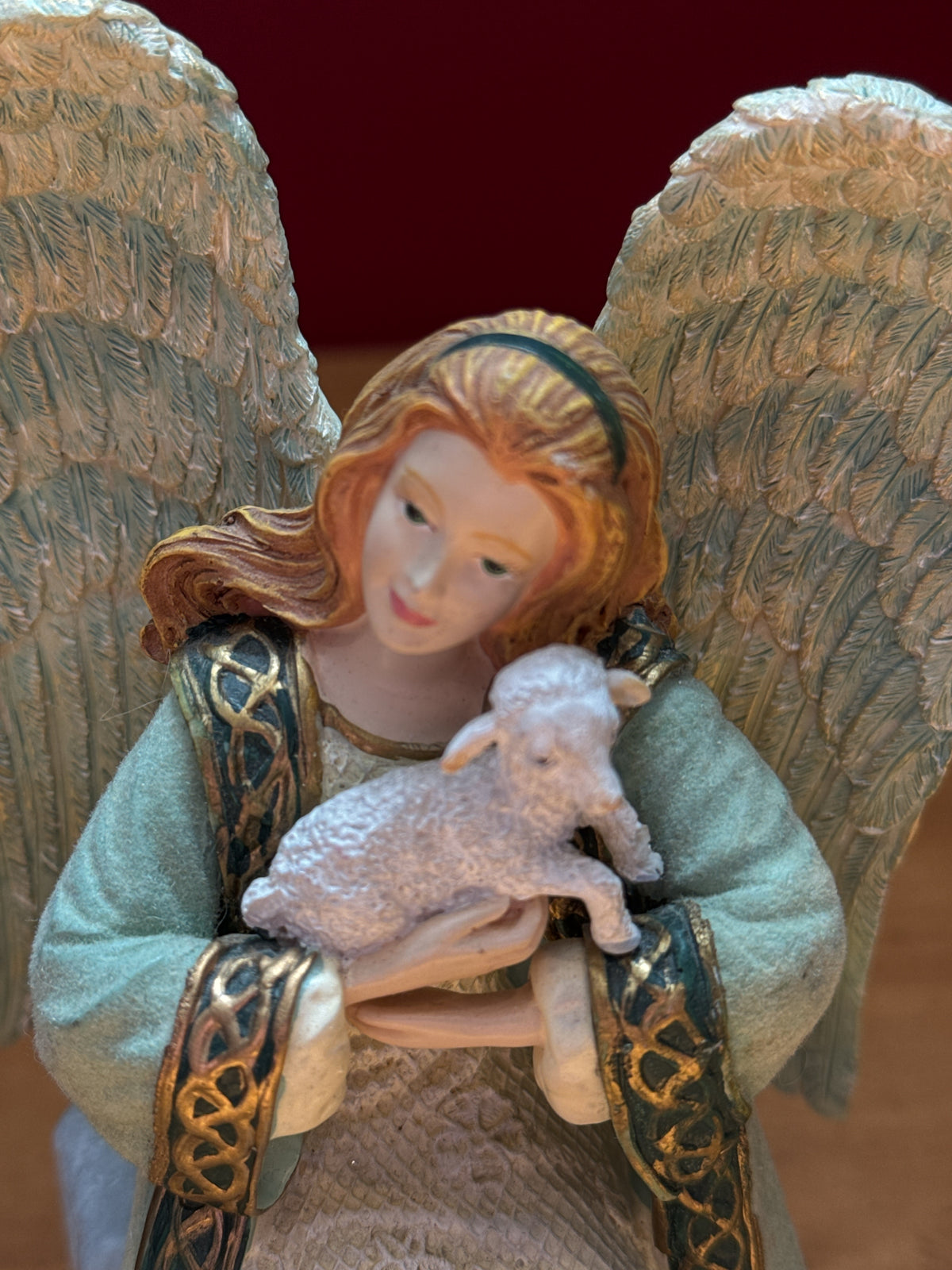 Hamilton Collection Emerald Isle Angel Figurine May You Have Peace In Your Heart 6.5" Tall