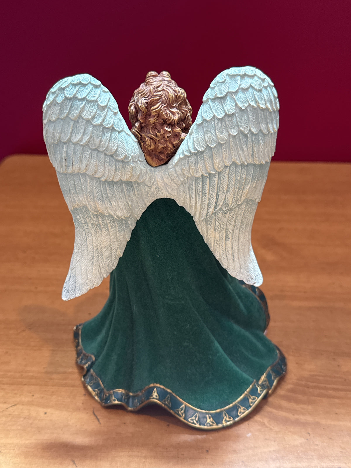 Hamilton Collection Emerald Isle Angel Figurine May You Have Eternal Life Love & Faith 7.5" Tall