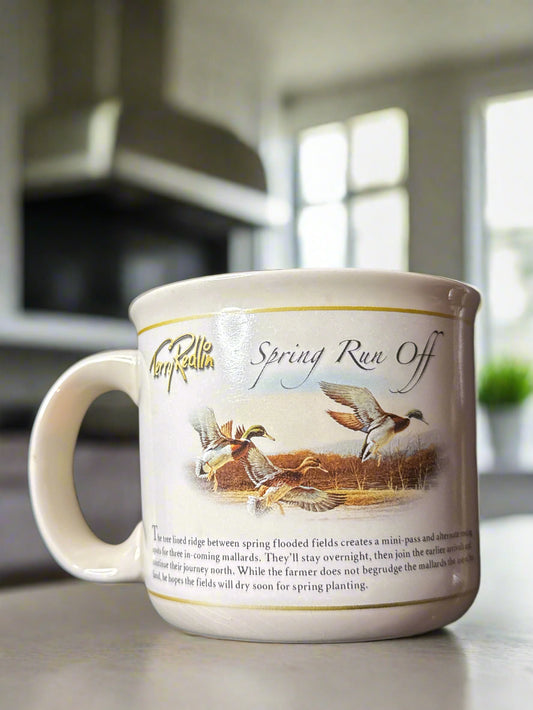 2006 Wild Wings Terry Redlin Wildlife Art 12 oz Spring Run Off Coffee Cup Mug Ducks