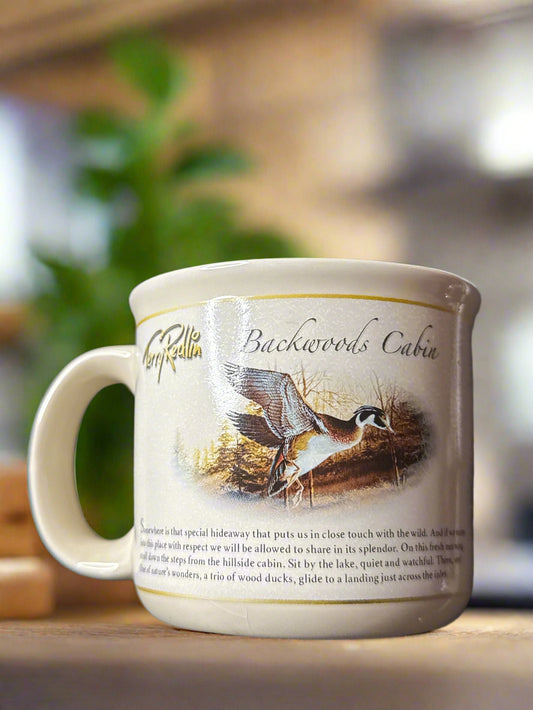 2006 Wild Wings Terry Redlin Wildlife Art 12 oz Backwoods Cabin Coffee Cup Mug Ducks