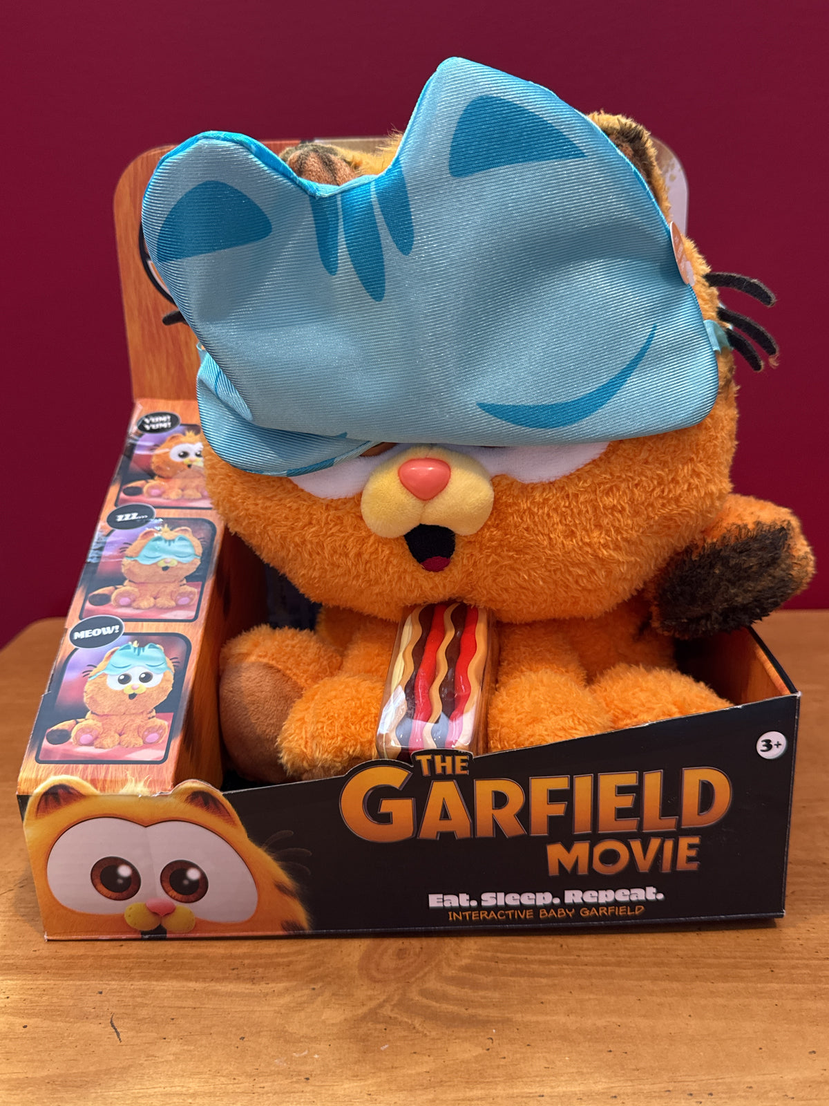 Garfield Movie-Animagic Baby Garfield 10" Interactive Plush With Lasagna and Works w/ Sound