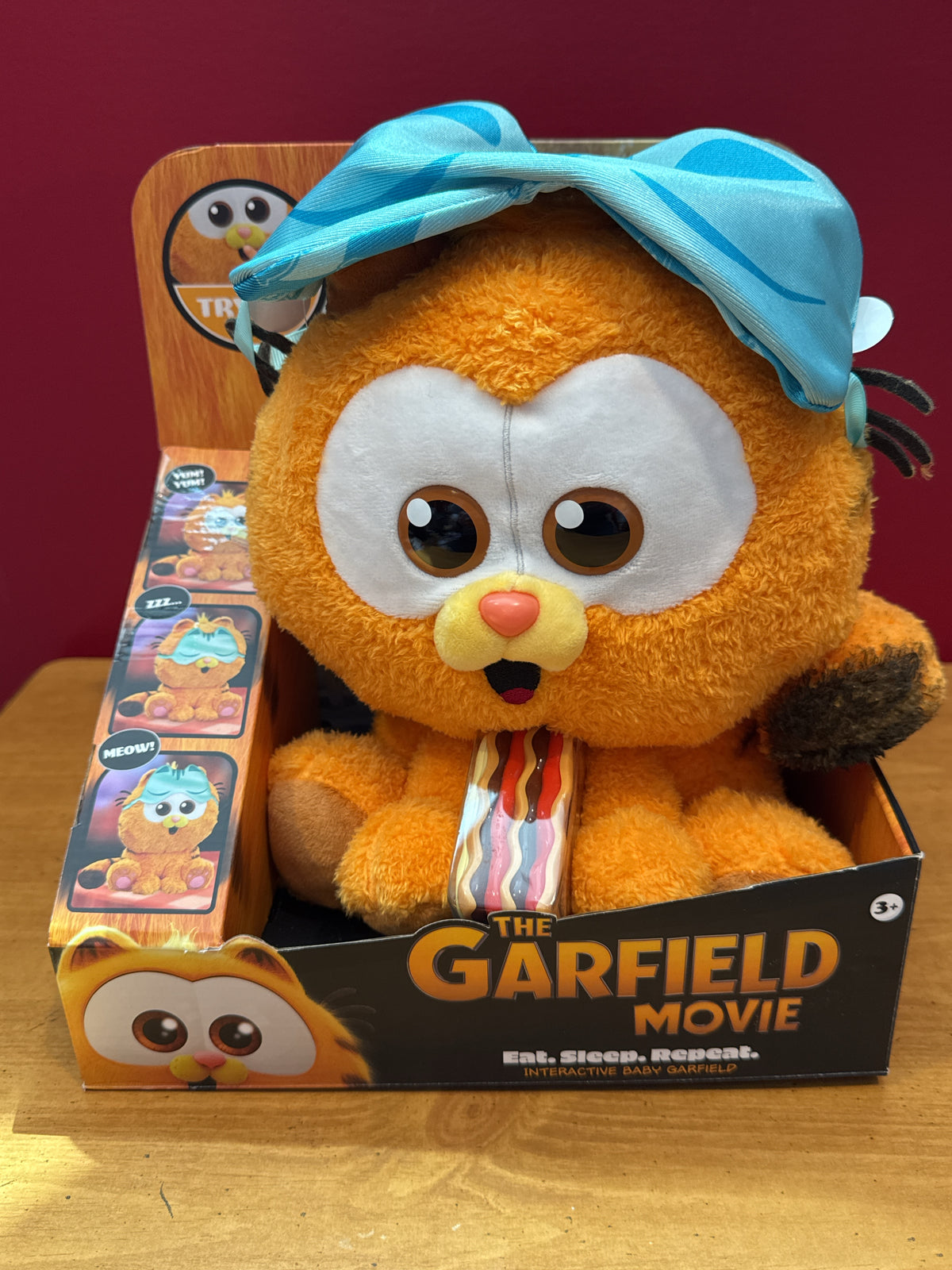 Garfield Movie-Animagic Baby Garfield 10" Interactive Plush With Lasagna and Works w/ Sound