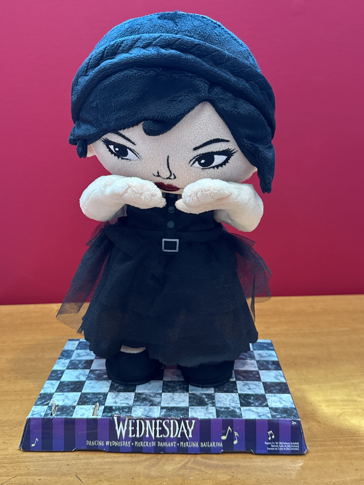 Wednesday Addams Dancing Plush Doll With Music 12.5" See Video New With In Box