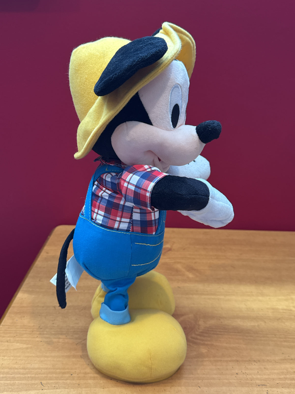 Disney 16" Farmer Mickey Mouse Interactive Sings & Dances Asks Questions E-I-Oh! Old McDonald