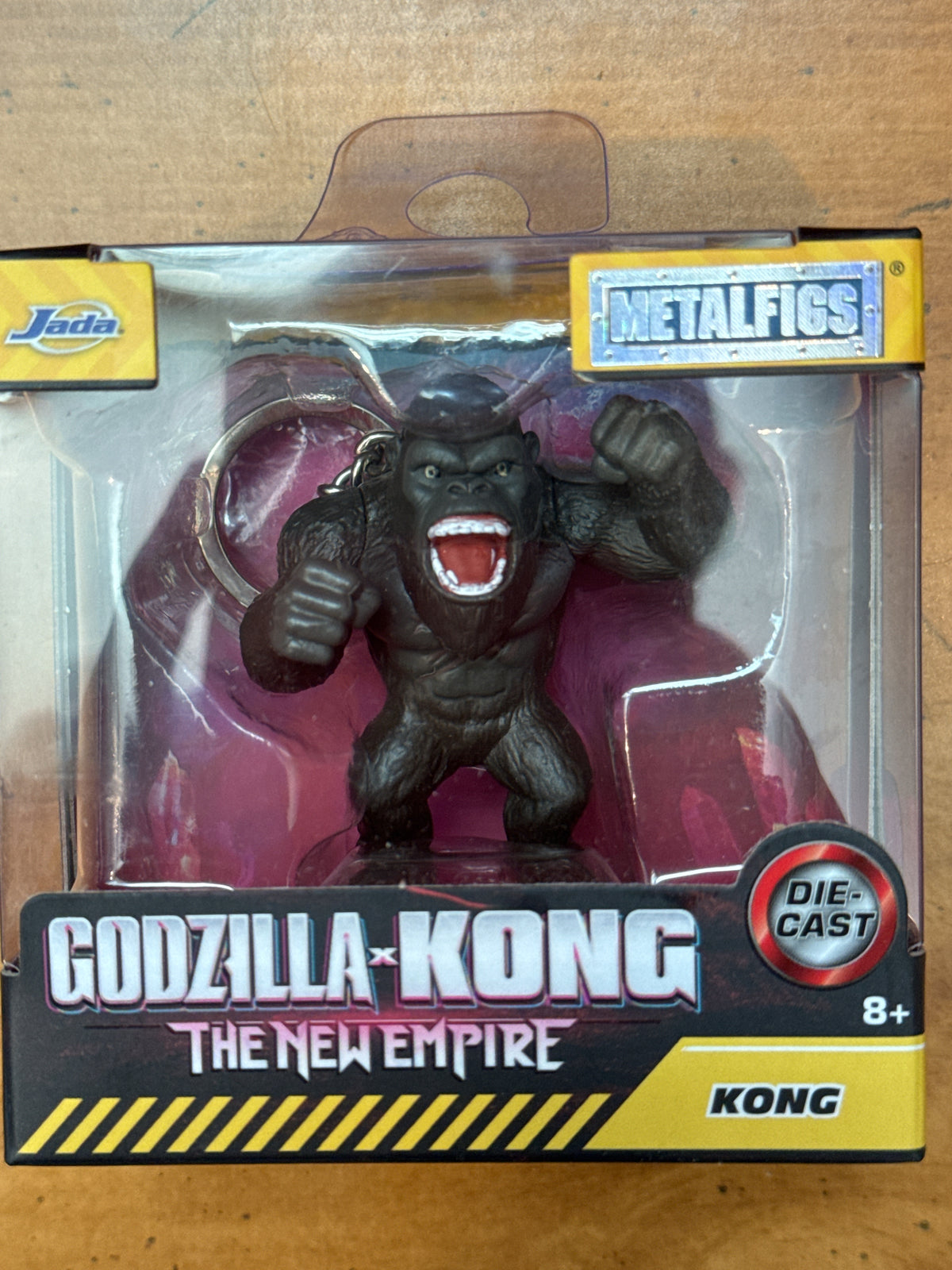 Godzilla-Kong Kong The New Empire Matalfigs Die Cast Keychain New in Box