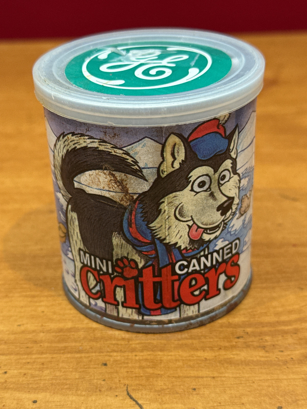 Mini Canned Critters Howler The Husky Opened Can