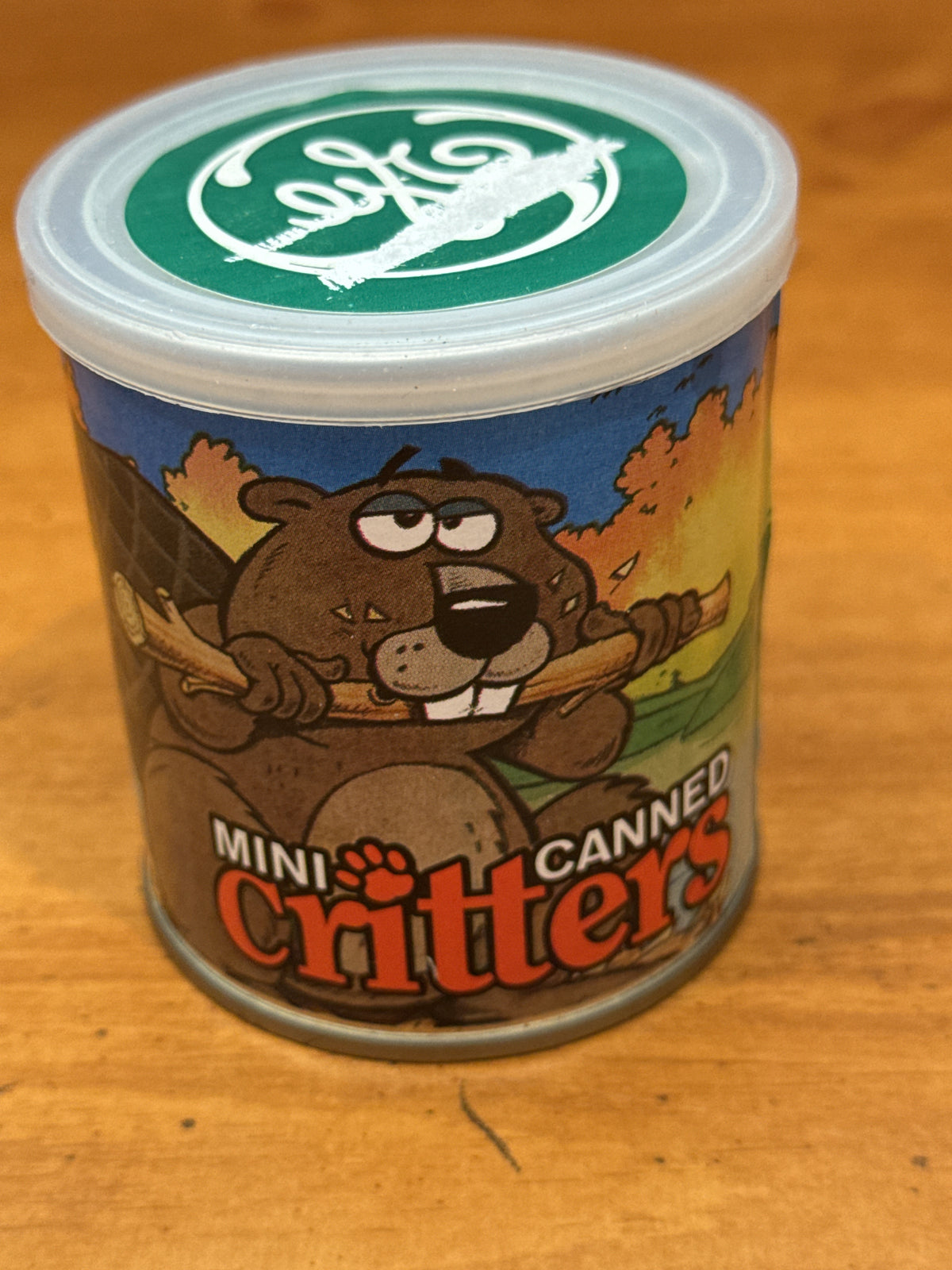 Mini Canned Critters Balsa The Beaver Sealed Can