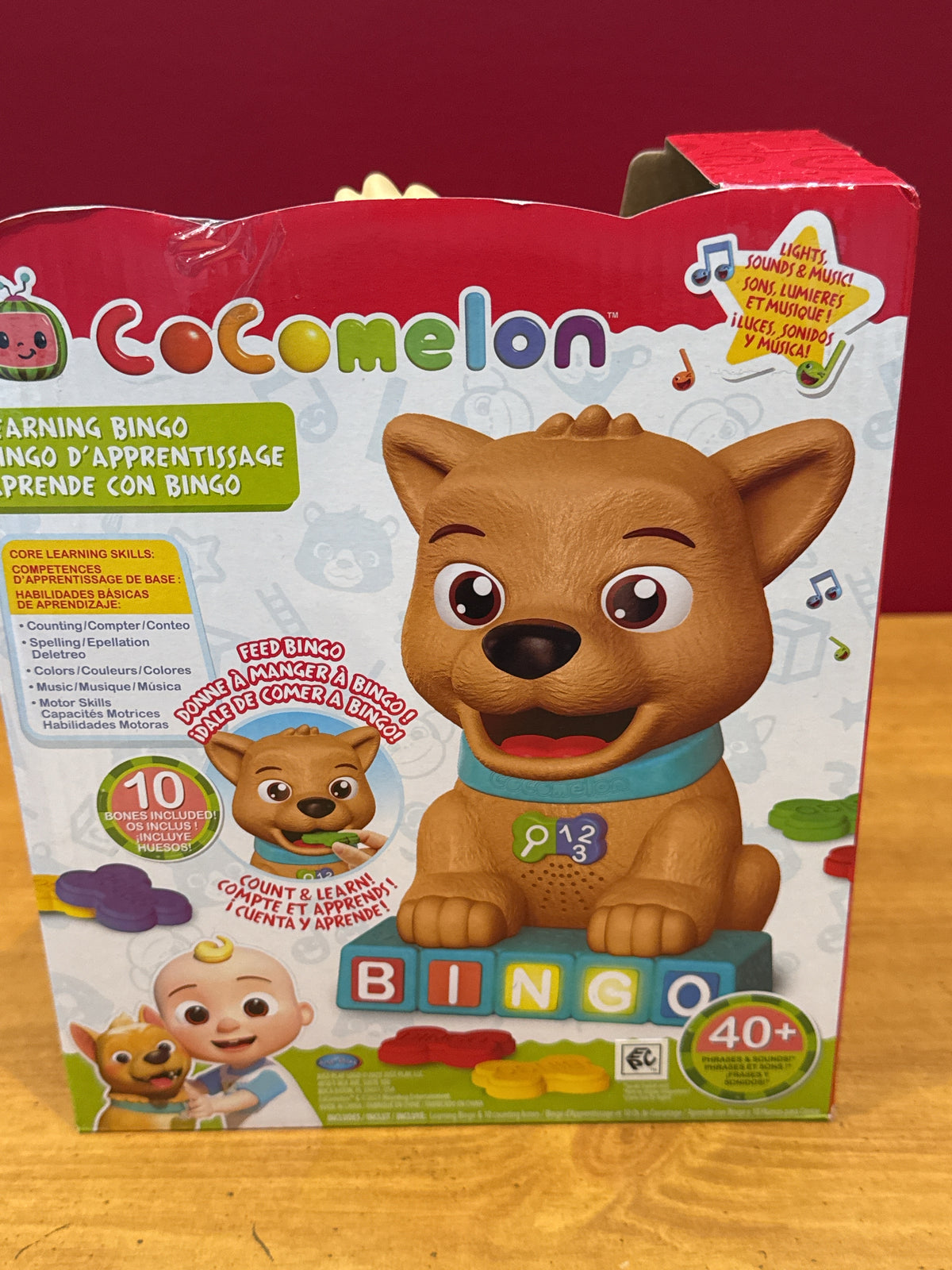 Just Play Cocomelon Count And Learn Bingo, 11 Pieces, 40+ Learning Phrases Works New in Box