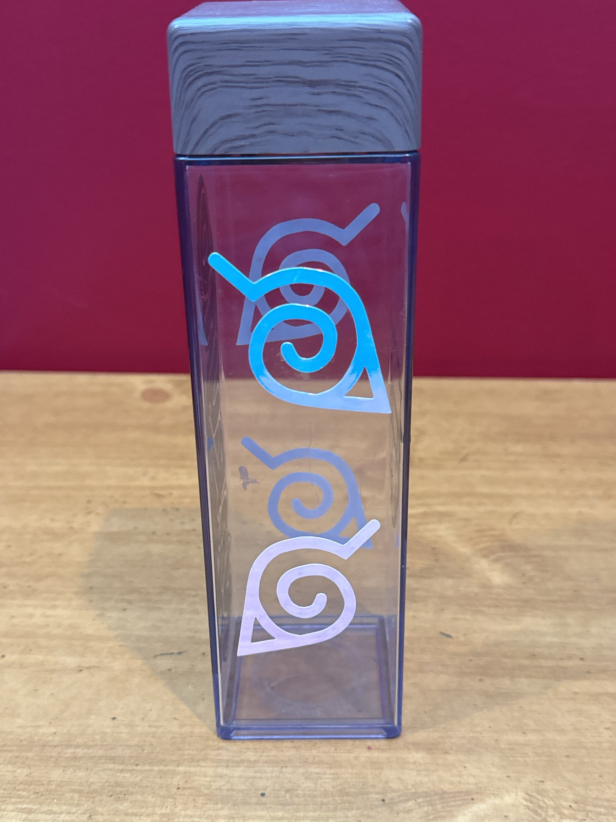 Naruto Plastic Container Twist Top 8" Tall Empty