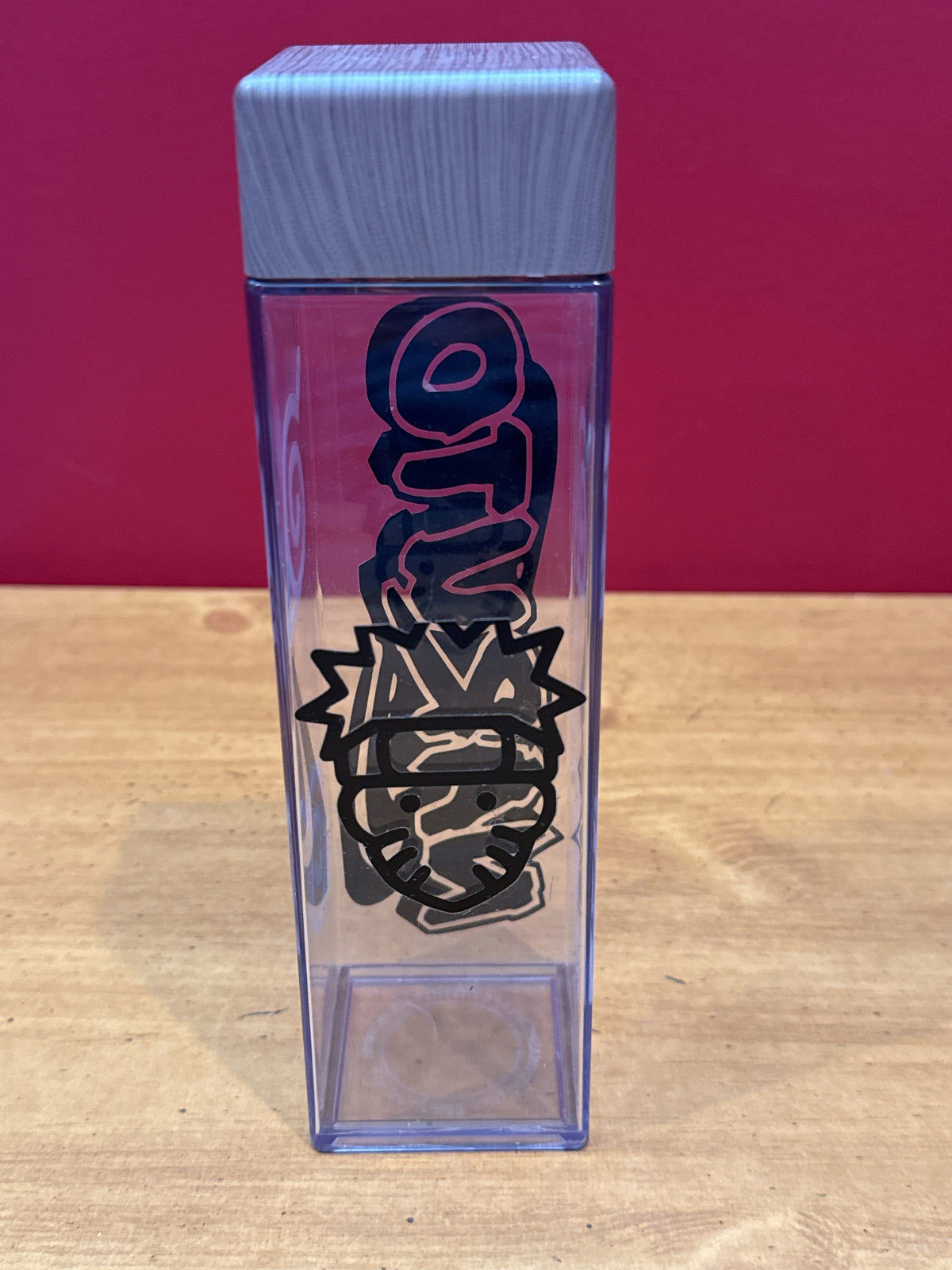 Naruto Plastic Container Twist Top 8" Tall Empty
