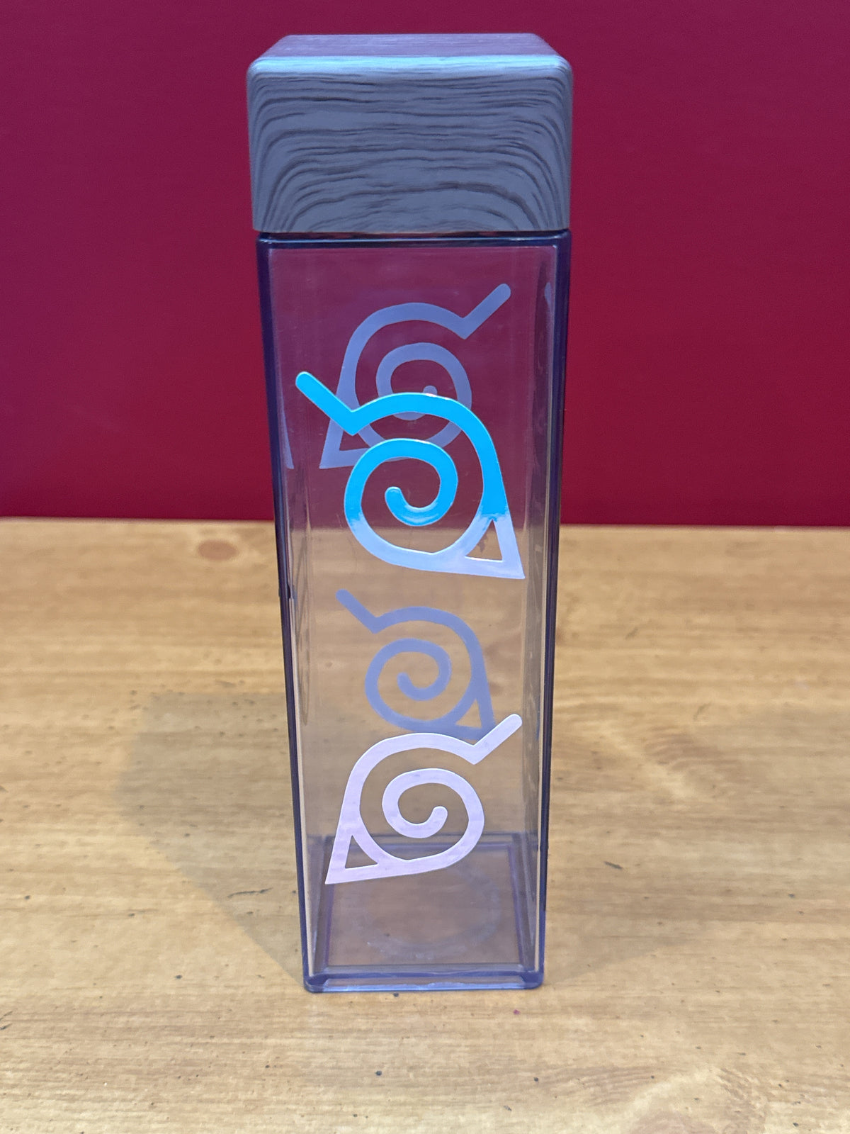 Naruto Plastic Container Twist Top 8" Tall Empty