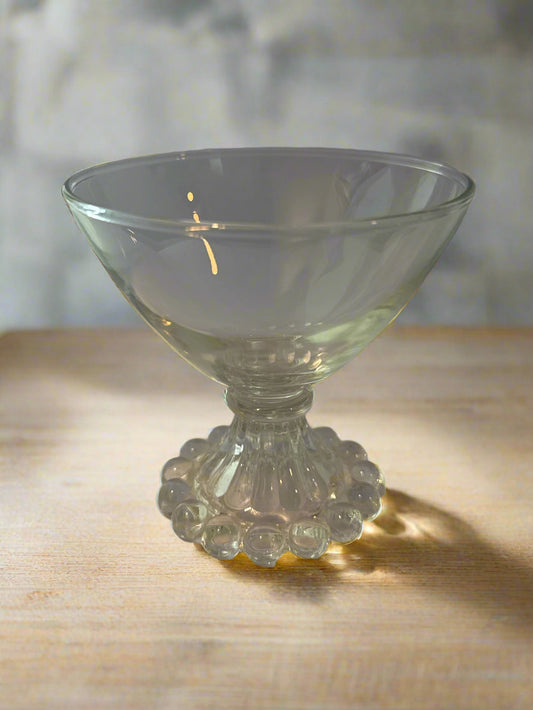 Anchor Hocking Berwick Boopie Clear Champagne/Tall Sherbert Glass 3.5" Tall