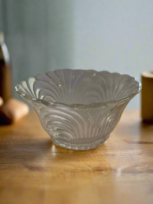 Cambridge Caprice Clear Glass Mayonnaise Bowl Fruit Bowl 5.25" Wide 2 5/8" Tall