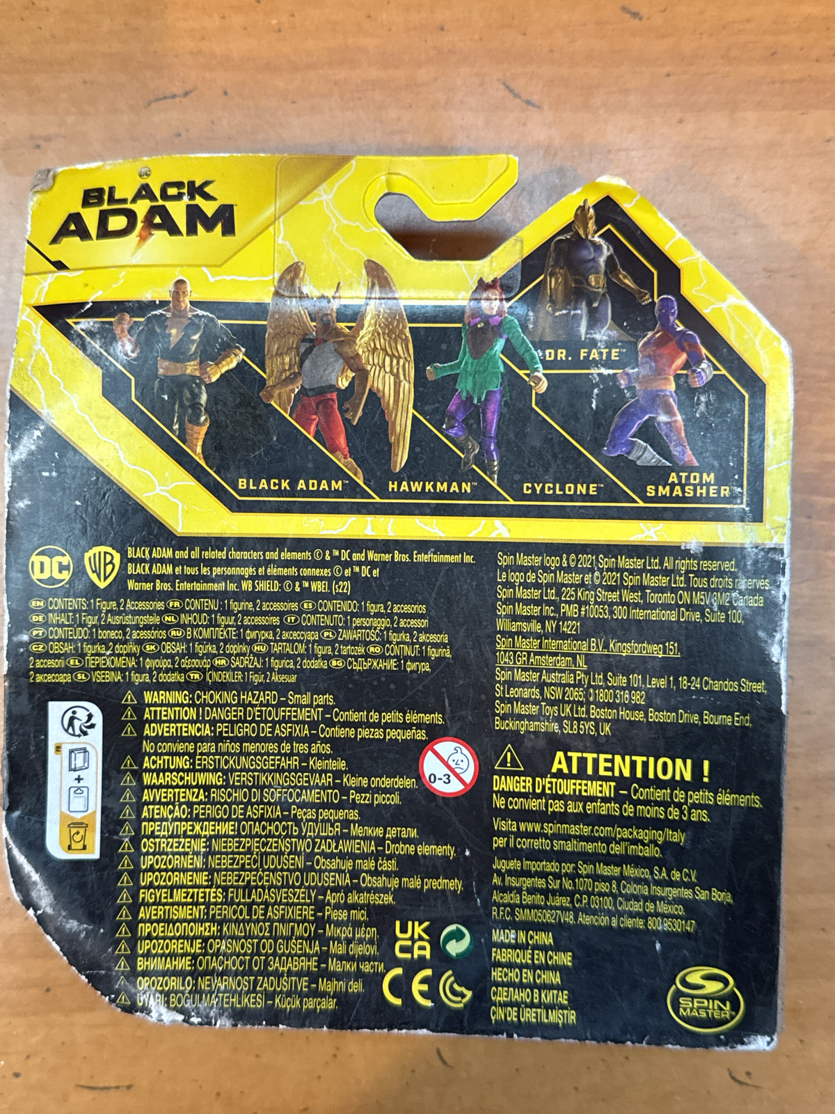 Black Adam Action Figure 1st Edition DC Comics 4" Spin Master New in Package