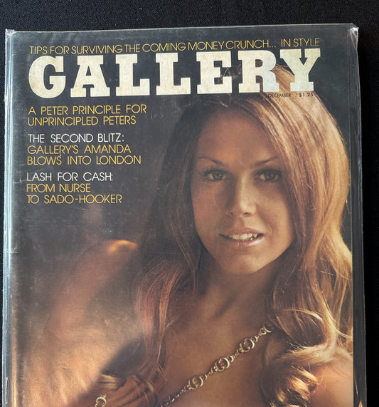 Gallery Magazine December 1974 Good Condition Rare Issue