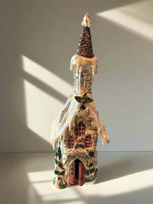 Blue Sky 2002 Clayworks Heather Goldminc Christmas Come All Ye Faithful Church