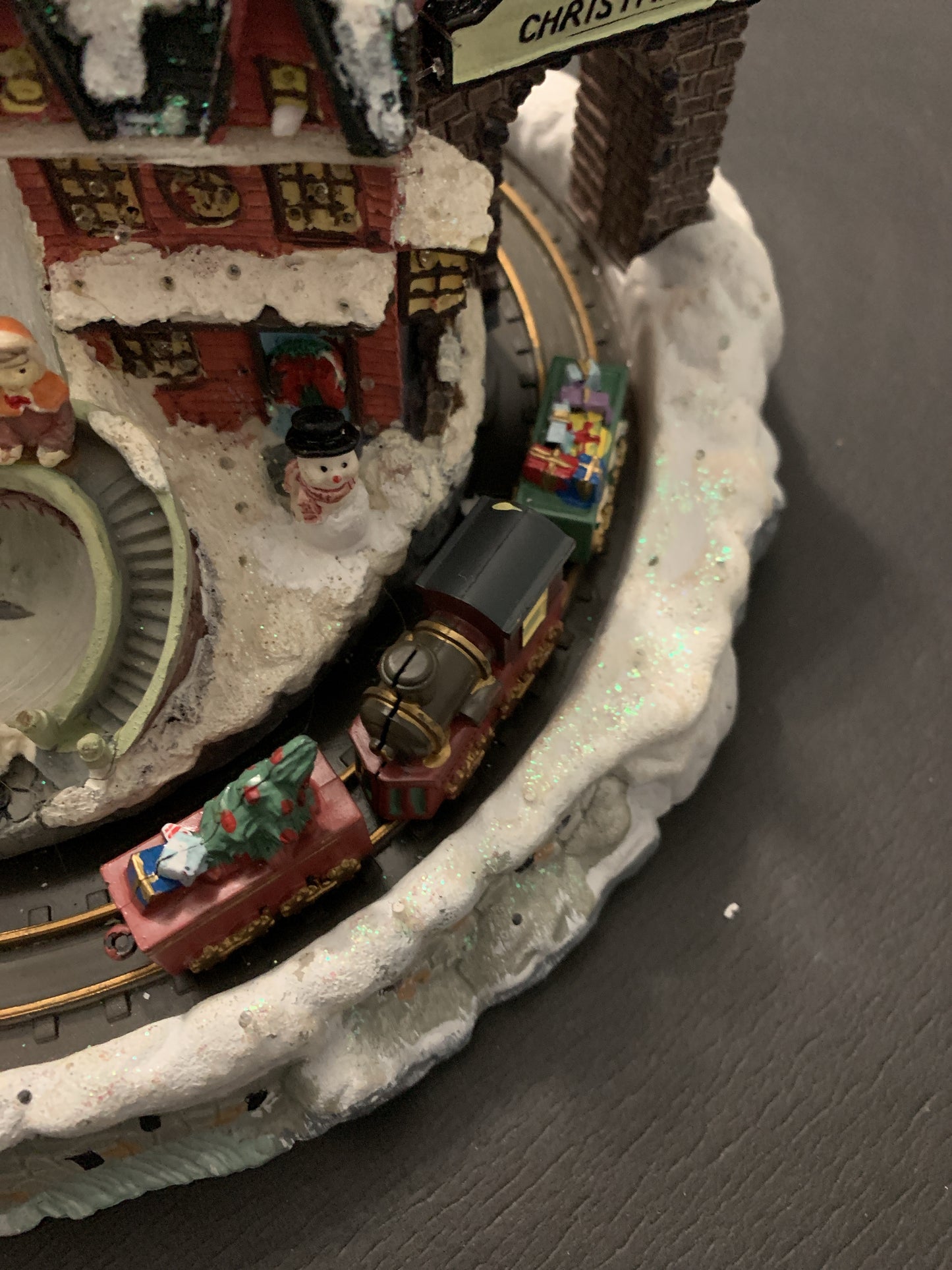 AVON Fiber Optic Christmas Village with Magnetic Train From 2004