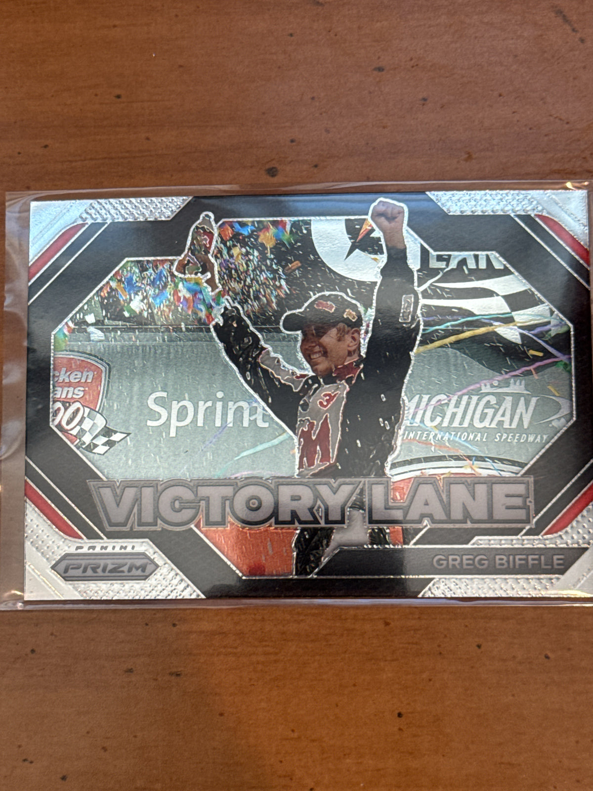2024 Panini Prizm Racing NASCAR Victory Lane Greg Biffle #18 New Card in Plastic