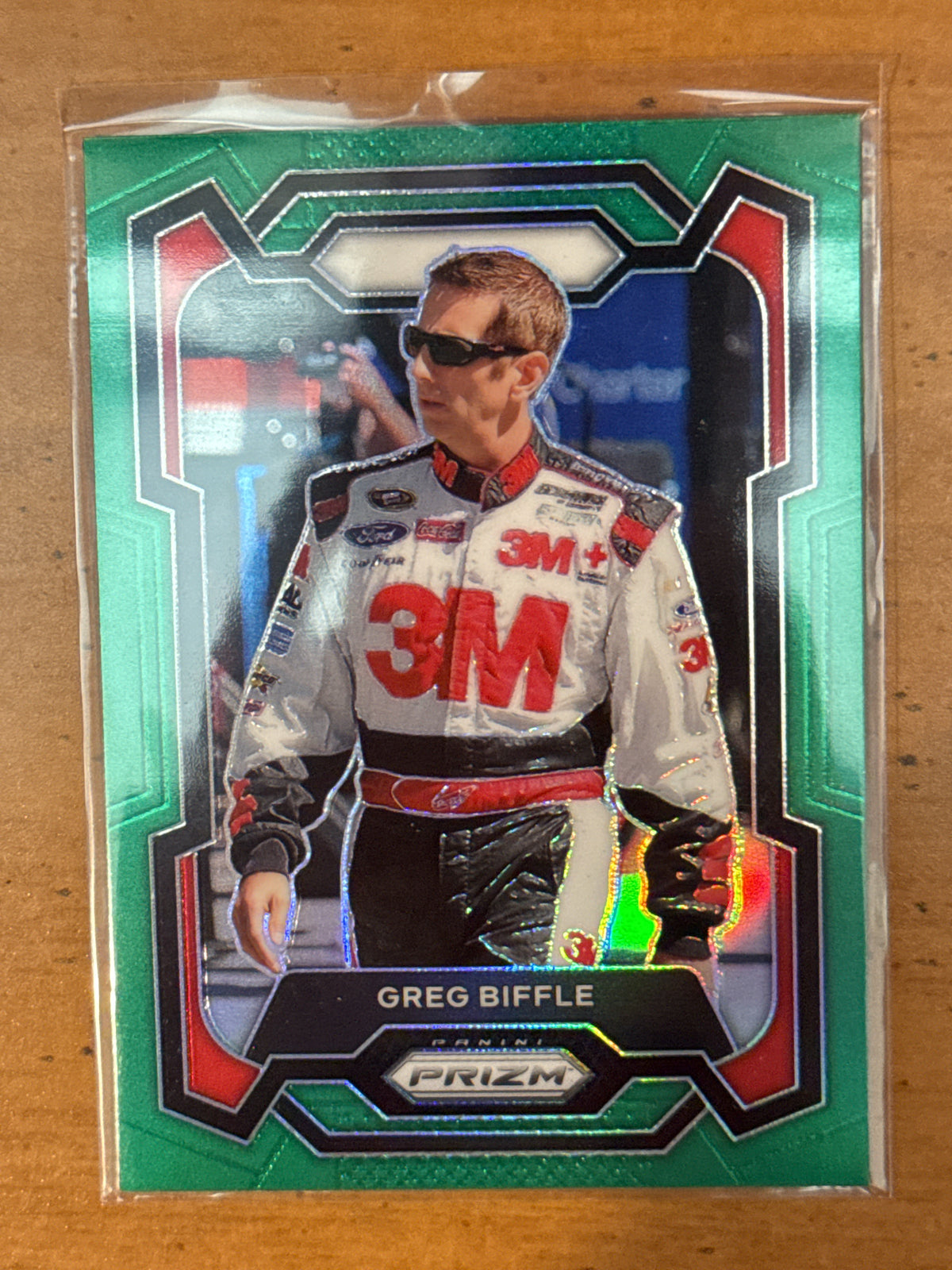 2024 Panini Prizm Racing NASCAR Green Parallel Greg Biffle #13 New Card in Plastic