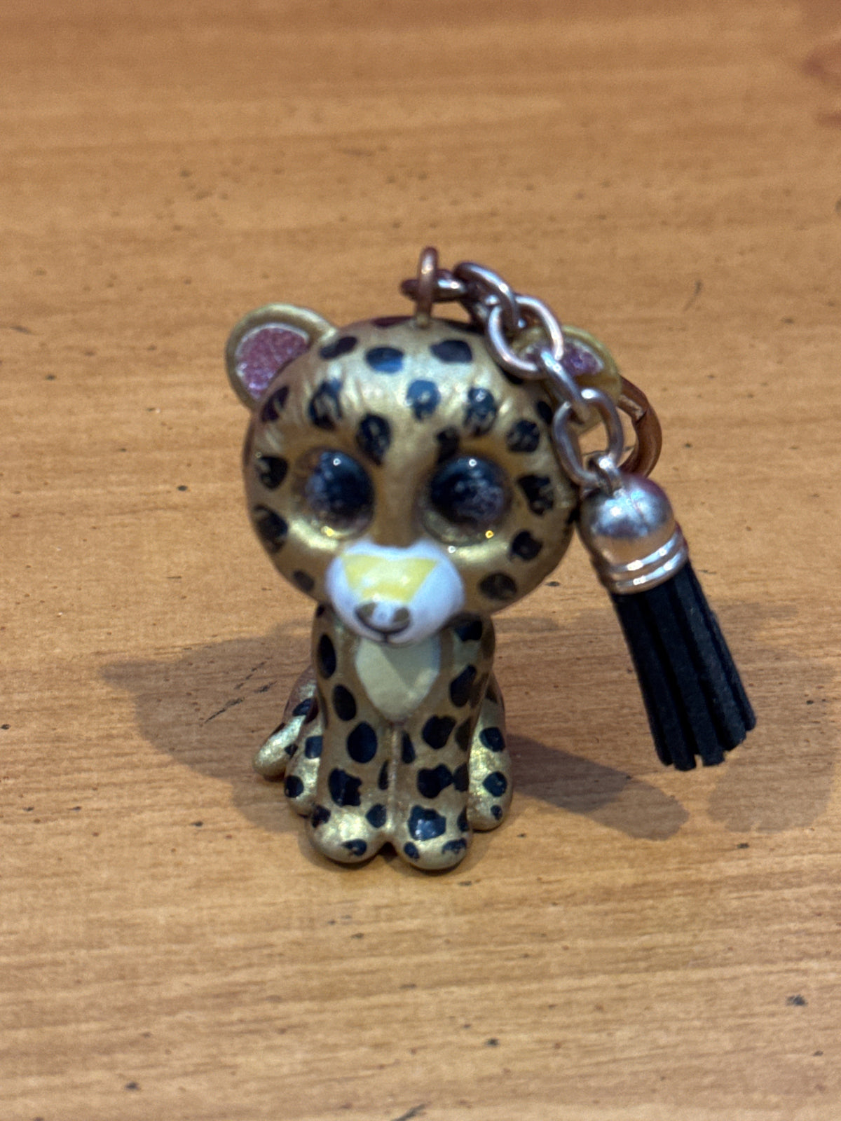 Ty Beanie Boos - Mini Boo Collectible Clips Sterling the Leopard Keychain 2" Tall