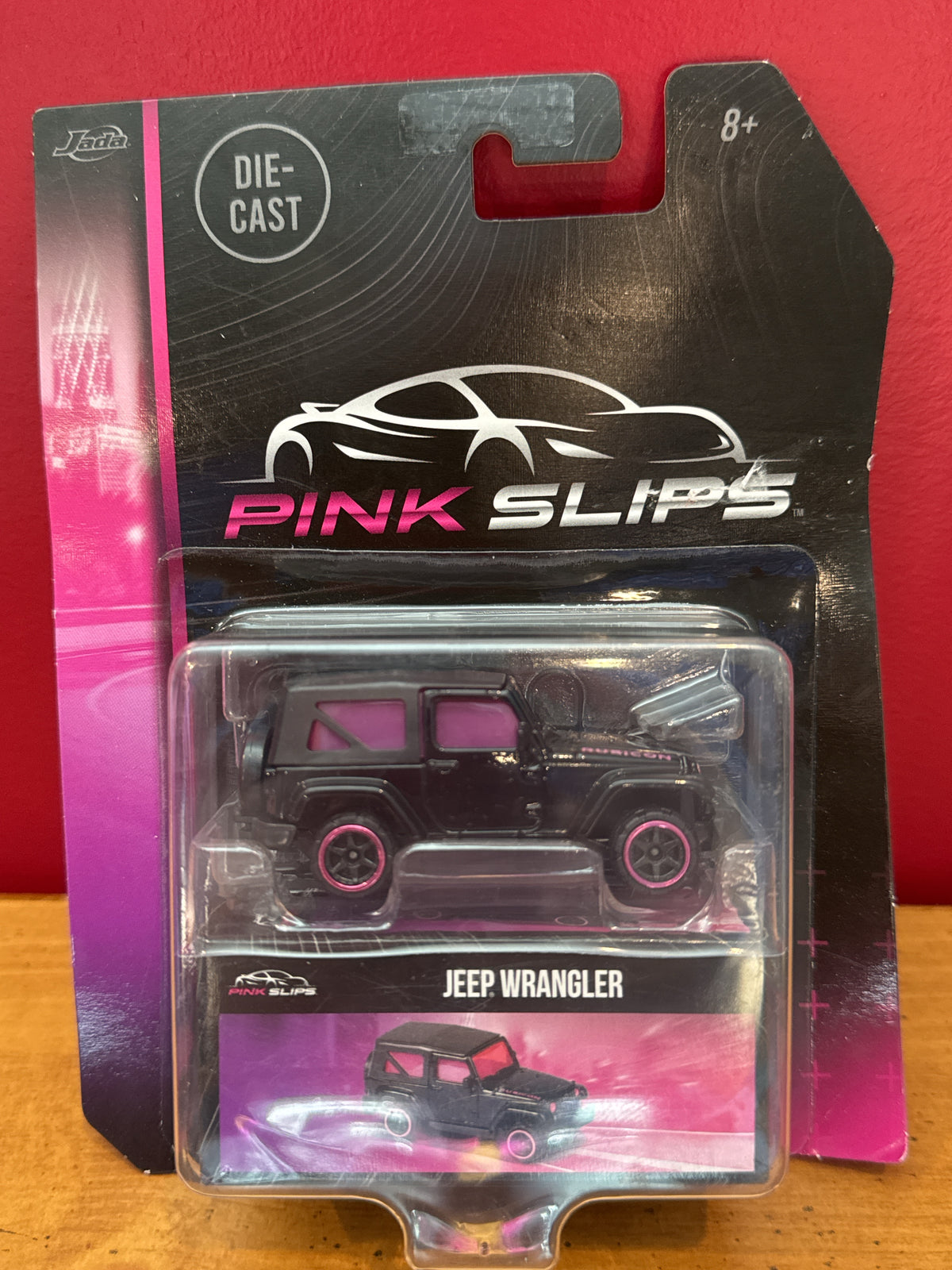 Jada Jeep Wrangler Pink Slips Black Majorette 2023 New in Package