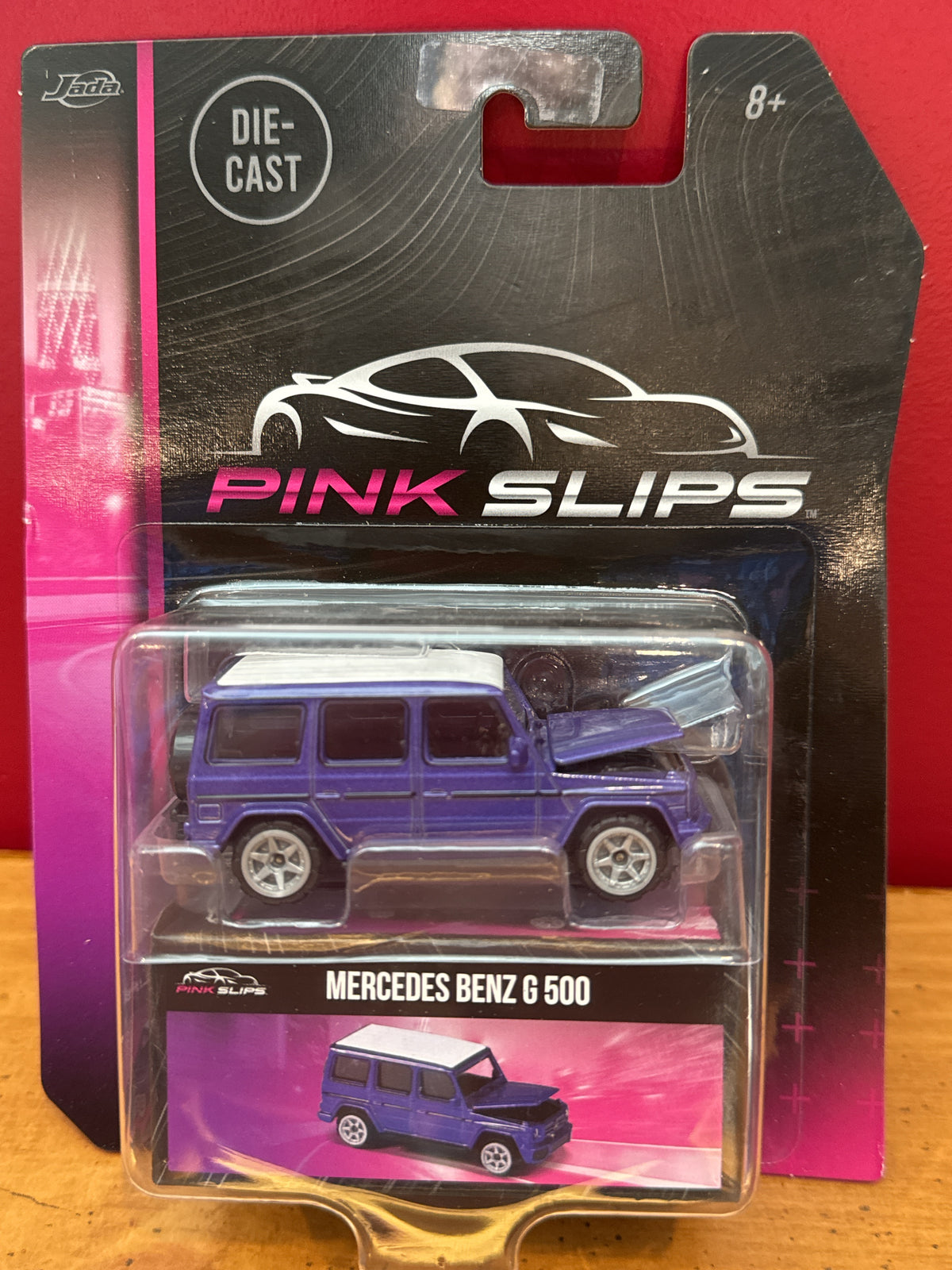 Jada Mercedes-Benz G500 Purple 1:64 Pink Slips 2023 New in Package