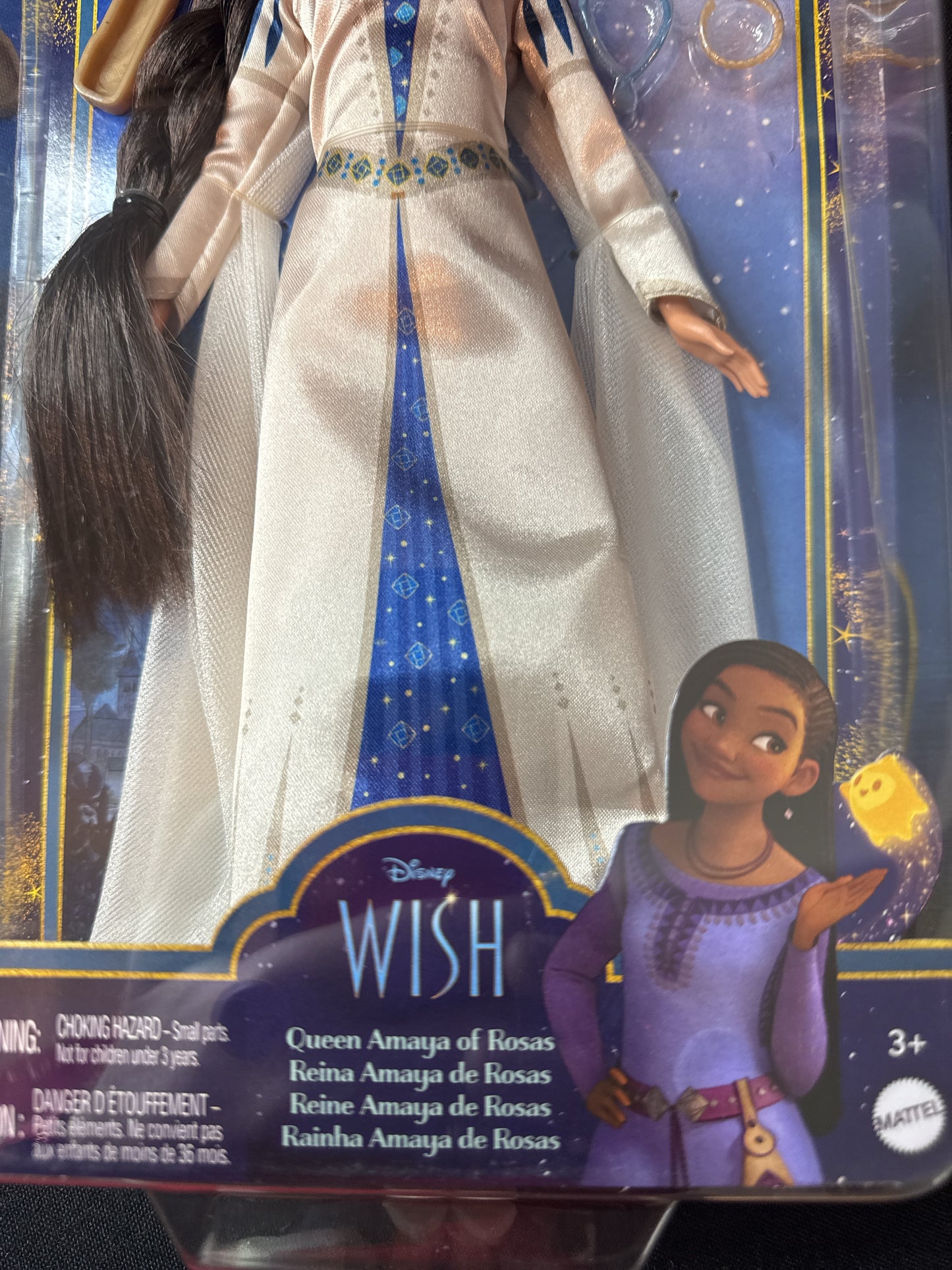 Disney Wish Queen Amaya of Rosas Fashion Doll, Posable Doll in Removable Outfit NIB