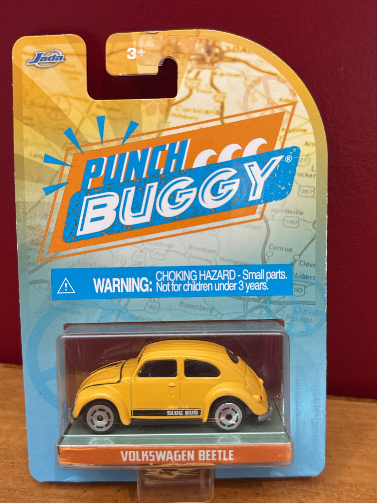 Jada Punch Buggy Slug Bug Volkswagen Beetle Yellow Bug Diecast Model Car New